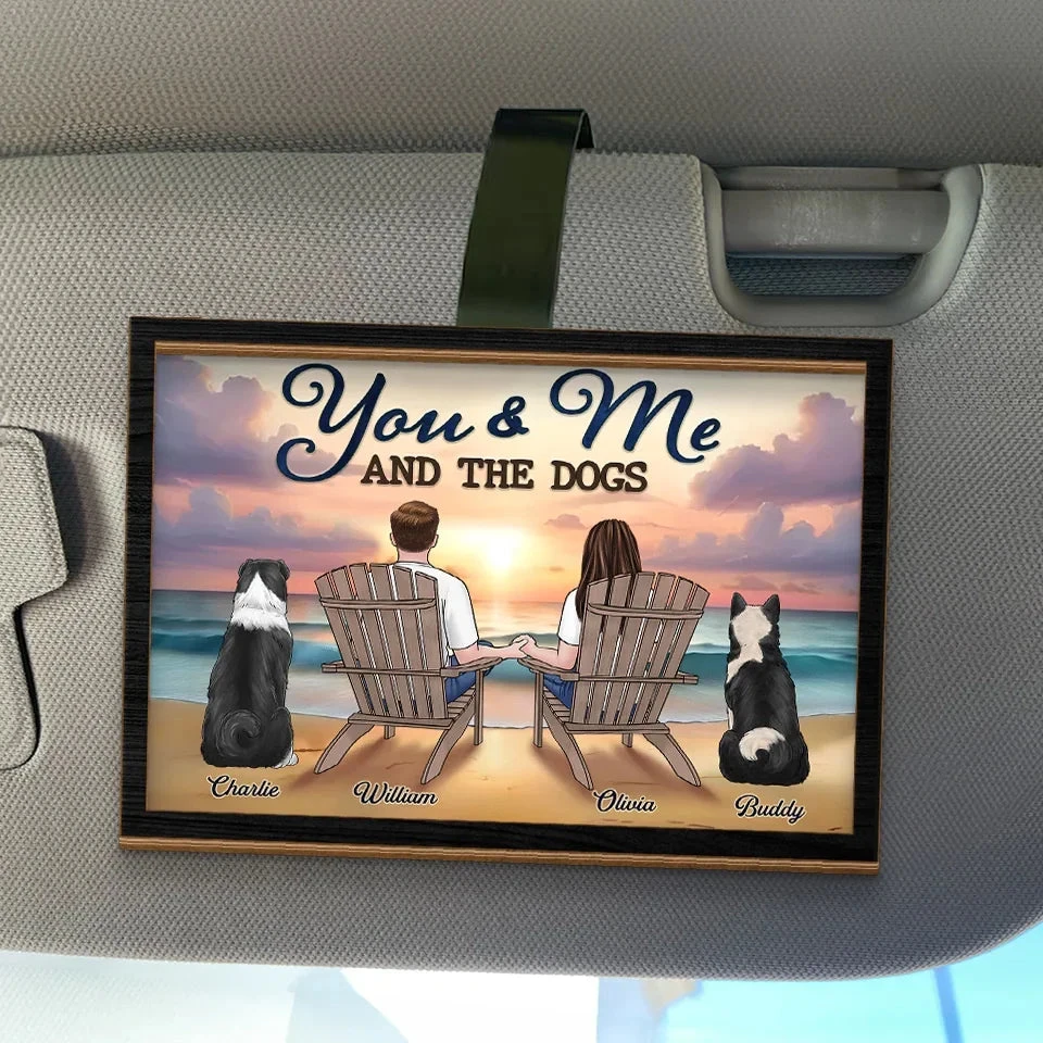 Home Is Wherever I’m With You And Our Furry Friend - Dog & Cat Personalized Custom Car Visor Clip - Gift For Couples, Pet Owners, Pet Lovers 1 Home Is Wherever I’m With You And Our Furry Friend - Dog & Cat Personalized Custom Car Visor Clip - Gift For Couples, Pet Owners, Pet Lovers