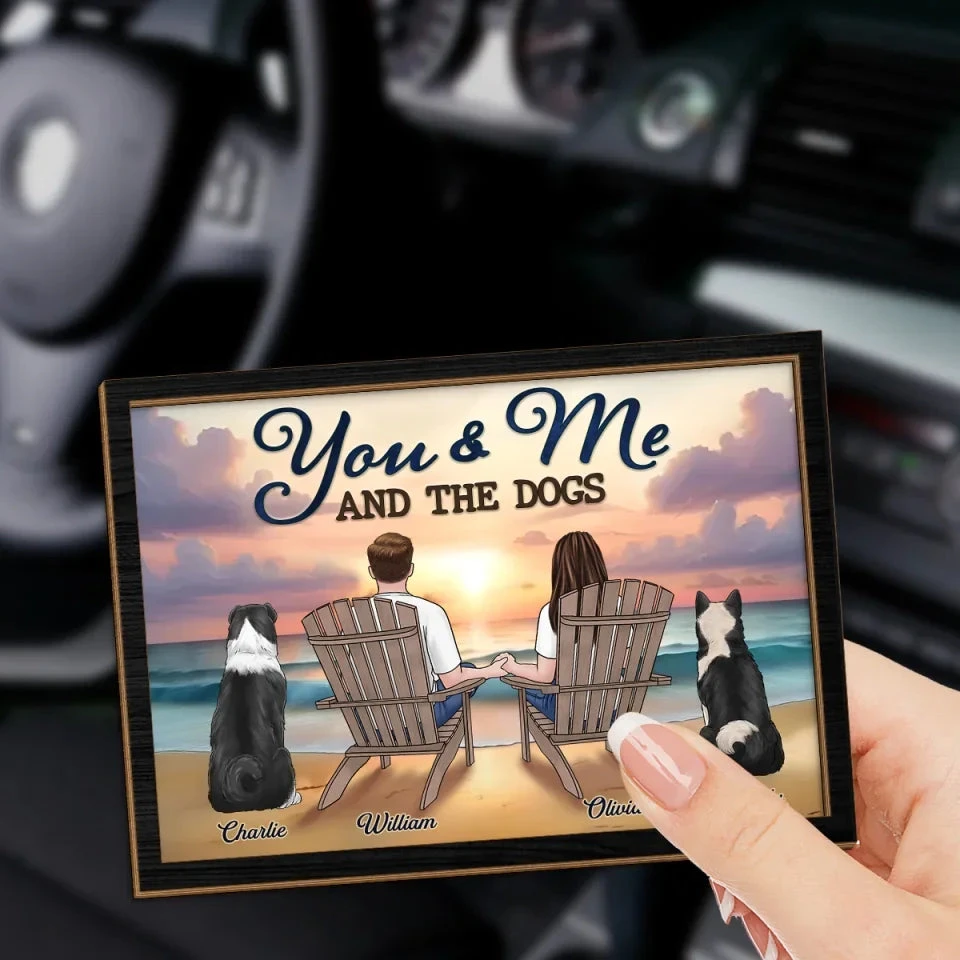 Home Is Wherever I’m With You And Our Furry Friend - Dog & Cat Personalized Custom Car Visor Clip - Gift For Couples, Pet Owners, Pet Lovers 3 Home Is Wherever I’m With You And Our Furry Friend - Dog & Cat Personalized Custom Car Visor Clip - Gift For Couples, Pet Owners, Pet Lovers - Image 3