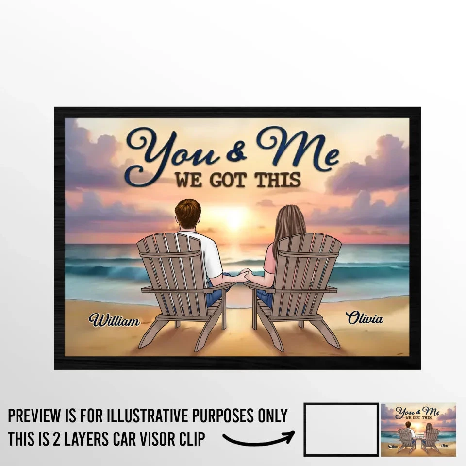 Home Is Wherever I’m With You And Our Furry Friend - Dog & Cat Personalized Custom Car Visor Clip - Gift For Couples, Pet Owners, Pet Lovers 2 Home Is Wherever I’m With You And Our Furry Friend - Dog & Cat Personalized Custom Car Visor Clip - Gift For Couples, Pet Owners, Pet Lovers - Image 2