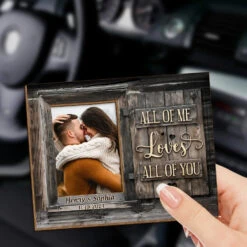 Custom Photo I Love You With All Of Me - Couple Personalized Custom Car Visor Clip - Gift For Husband Wife, Anniversary -Pawfect House Sale 6761301ea6fc5