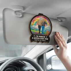 Real Friends, Real Vibes - Bestie Personalized Custom Car Visor Clip - Gift For Best Friends, BFF, Sisters -Pawfect House Sale 6762ed7401334