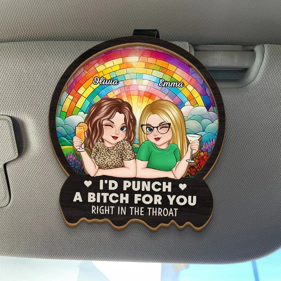 Together, We’re Unstoppable - Bestie Personalized Custom Car Visor Clip - Gift For Best Friends, BFF, Sisters 1 Together, We’re Unstoppable - Bestie Personalized Custom Car Visor Clip - Gift For Best Friends, BFF, Sisters