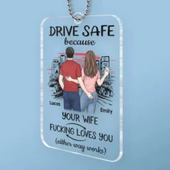 Take Care And Come Back Safe - Couple Personalized Custom Car Ornament - Acrylic Custom Shaped - Gift For Husband Wife, Anniversary 7 Take Care And Come Back Safe - Couple Personalized Custom Car Ornament - Acrylic Custom Shaped - Gift For Husband Wife, Anniversary -Pawfect House Sale 6764d2a49cf5c