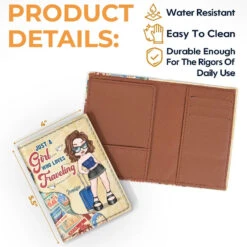 Adventure Awaits - Travel Personalized Custom Passport Cover, Passport Holder - Holiday Vacation Gift, Gift For Adventure Travel Lovers -Pawfect House Sale 6764dcb451d46