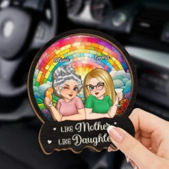 My Mom, My Hero, My Guide - Family Personalized Custom Car Visor Clip - Gift For Mom, Daughter -Pawfect House Sale 6764f5829569f