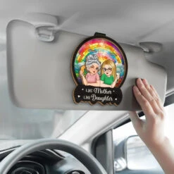 My Mom, My Hero, My Guide - Family Personalized Custom Car Visor Clip - Gift For Mom, Daughter -Pawfect House Sale 6764f58b0ec9e