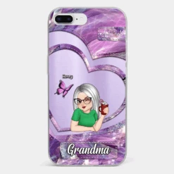 There's No Place Like Home Except Grandma's - Family Personalized Custom Clear Phone Case - Gift For Grandma -Pawfect House Sale 67651ef0c6952 103f4f43 229e 46db 9015 c08f182bf70b