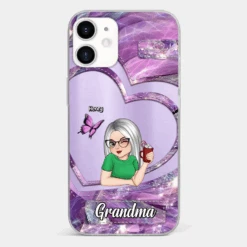 There's No Place Like Home Except Grandma's - Family Personalized Custom Clear Phone Case - Gift For Grandma -Pawfect House Sale 67651ef589cb9 d4524d2d fb52 44cb 80d5 d7114f8190fe