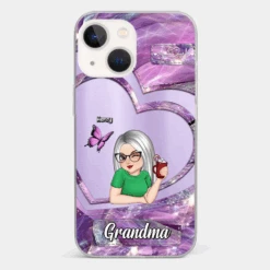 There's No Place Like Home Except Grandma's - Family Personalized Custom Clear Phone Case - Gift For Grandma -Pawfect House Sale 67651efa50173 5e12e174 7b0a 4705 9436 8c6853c44ee7