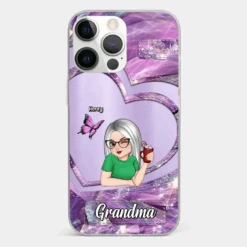 There's No Place Like Home Except Grandma's - Family Personalized Custom Clear Phone Case - Gift For Grandma -Pawfect House Sale 67651f0156d1b f0b5e7f9 6848 46c9 978b 3477e0238637