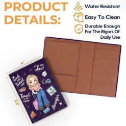 Work Hard Travel Hard - Travel Personalized Custom Passport Cover, Passport Holder - Holiday Vacation Gift, Gift For Adventure Travel Lovers -Pawfect House Sale 676522996af21