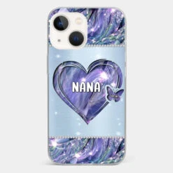 Grandkids Complete Her Joy - Family Personalized Custom Faux Jewelry Effect Printed Clear Phone Case - Gift For Mom, Grandma -Pawfect House Sale 676546497f87e 09fc3708 0f84 4bfe 80cf 25ccd12ad83e