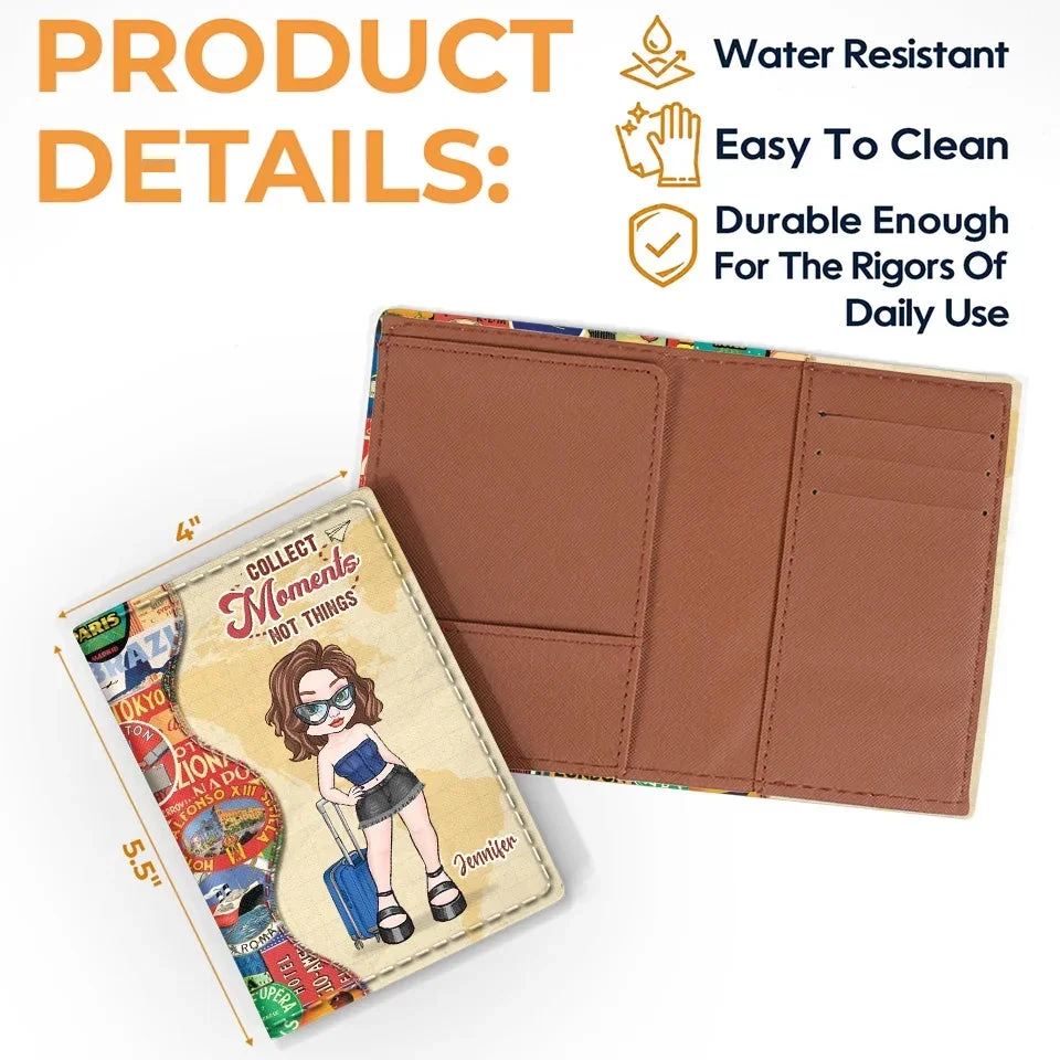 Every Mile Brings A New Story - Travel Personalized Custom Passport Cover, Passport Holder - Holiday Vacation Gift, Gift For Adventure Travel Lovers 4 Every Mile Brings A New Story - Travel Personalized Custom Passport Cover, Passport Holder - Holiday Vacation Gift, Gift For Adventure Travel Lovers - Image 4