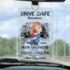 Take Care On The Road, You Mean The World To Me - Couple Personalized Custom Car Ornament - Acrylic Custom Shaped - Gift For Husband Wife, Anniversary
