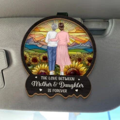 She’s My Heart, My Soul, My Everything - Family Personalized Custom Car Visor Clip - Gift For Mom, Daughter