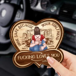 Take Care On The Road, My Heart - Couple Personalized Custom Car Visor Clip - Gift For Husband Wife, Anniversary 6 Take Care On The Road, My Heart - Couple Personalized Custom Car Visor Clip - Gift For Husband Wife, Anniversary -Pawfect House Sale 676924dc98fc5