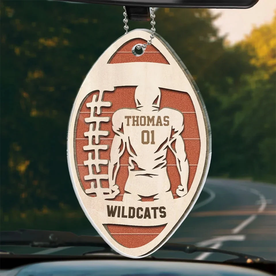 Life’s A Game, Football Is Serious - Personalized Custom Car Ornament - Acrylic Custom Shaped - Gift For Sport Lovers, Sport Players 1 Life’s A Game, Football Is Serious - Personalized Custom Car Ornament - Acrylic Custom Shaped - Gift For Sport Lovers, Sport Players