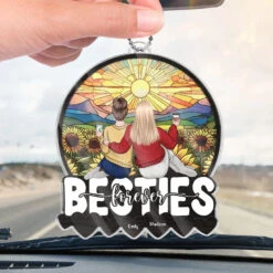 Life’s Better With A Bestie Like You - Bestie Personalized Custom Car Ornament - Acrylic Custom Shaped - Gift For Best Friends, BFF, Sisters -Pawfect House Sale 676a2171ac5f6