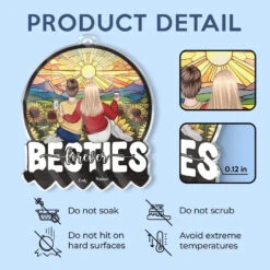 Life’s Better With A Bestie Like You - Bestie Personalized Custom Car Ornament - Acrylic Custom Shaped - Gift For Best Friends, BFF, Sisters -Pawfect House Sale 676a217337ee5