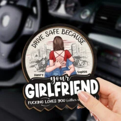 Careful On The Road, You’re My Everything - Couple Personalized Custom Car Visor Clip - Gift For Husband Wife, Anniversary -Pawfect House Sale 676a2da9f249f