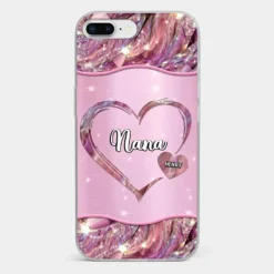 A Garden Of Love Grows In A Grandmother's Heart - Family Personalized Custom Faux Jewelry Effect Printed Clear Phone Case - Gift For Mom, Grandma 22 A Garden Of Love Grows In A Grandmother's Heart - Family Personalized Custom Faux Jewelry Effect Printed Clear Phone Case - Gift For Mom, Grandma -Pawfect House Sale 676a733253542 198ddb2d 0546 4b30 a9d1 90a080e491bc