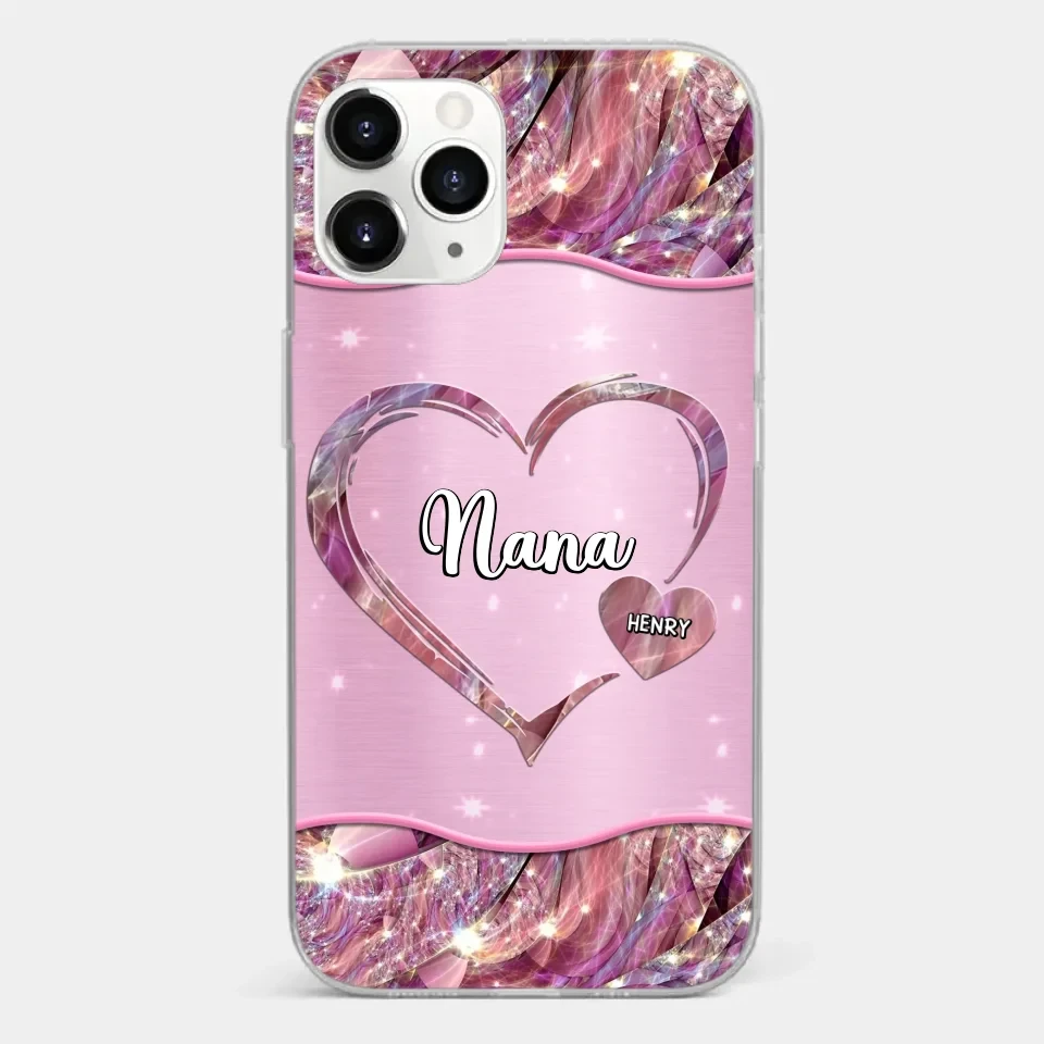 A Garden Of Love Grows In A Grandmother's Heart - Family Personalized Custom Faux Jewelry Effect Printed Clear Phone Case - Gift For Mom, Grandma 8 A Garden Of Love Grows In A Grandmother's Heart - Family Personalized Custom Faux Jewelry Effect Printed Clear Phone Case - Gift For Mom, Grandma - Image 8