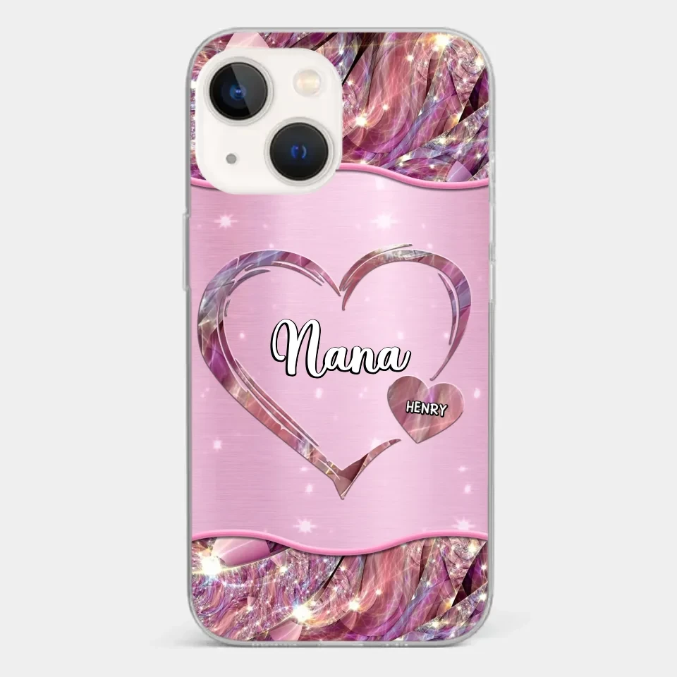 A Garden Of Love Grows In A Grandmother's Heart - Family Personalized Custom Faux Jewelry Effect Printed Clear Phone Case - Gift For Mom, Grandma 14 A Garden Of Love Grows In A Grandmother's Heart - Family Personalized Custom Faux Jewelry Effect Printed Clear Phone Case - Gift For Mom, Grandma - Image 14