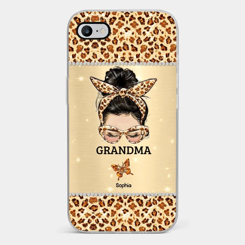 A Grandmother's Love Is Forever And Always - Family Personalized Custom Faux Jewelry Effect Printed Clear Phone Case - Gift For Mom, Grandma 2 A Grandmother's Love Is Forever And Always - Family Personalized Custom Faux Jewelry Effect Printed Clear Phone Case - Gift For Mom, Grandma - Image 2