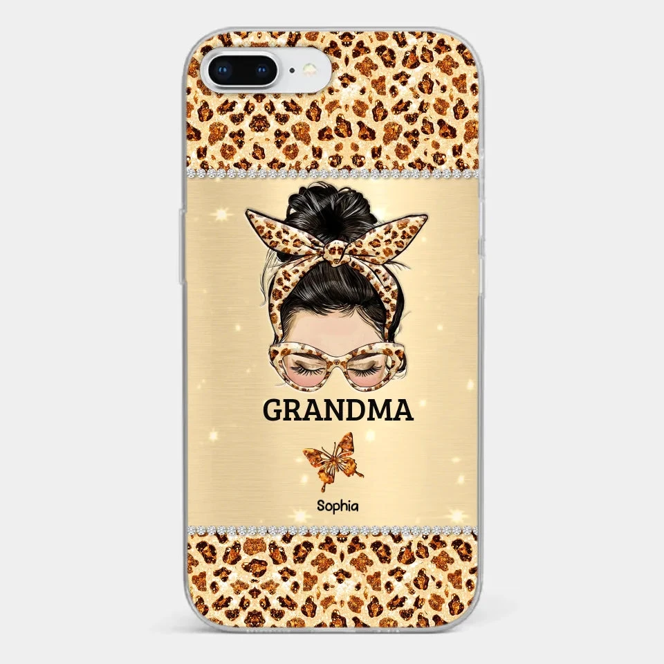 A Grandmother's Love Is Forever And Always - Family Personalized Custom Faux Jewelry Effect Printed Clear Phone Case - Gift For Mom, Grandma 3 A Grandmother's Love Is Forever And Always - Family Personalized Custom Faux Jewelry Effect Printed Clear Phone Case - Gift For Mom, Grandma - Image 3