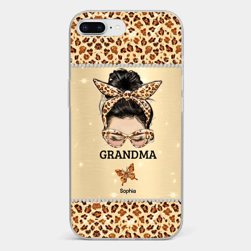 A Grandmother's Love Is Forever And Always - Family Personalized Custom Faux Jewelry Effect Printed Clear Phone Case - Gift For Mom, Grandma 4 A Grandmother's Love Is Forever And Always - Family Personalized Custom Faux Jewelry Effect Printed Clear Phone Case - Gift For Mom, Grandma - Image 4