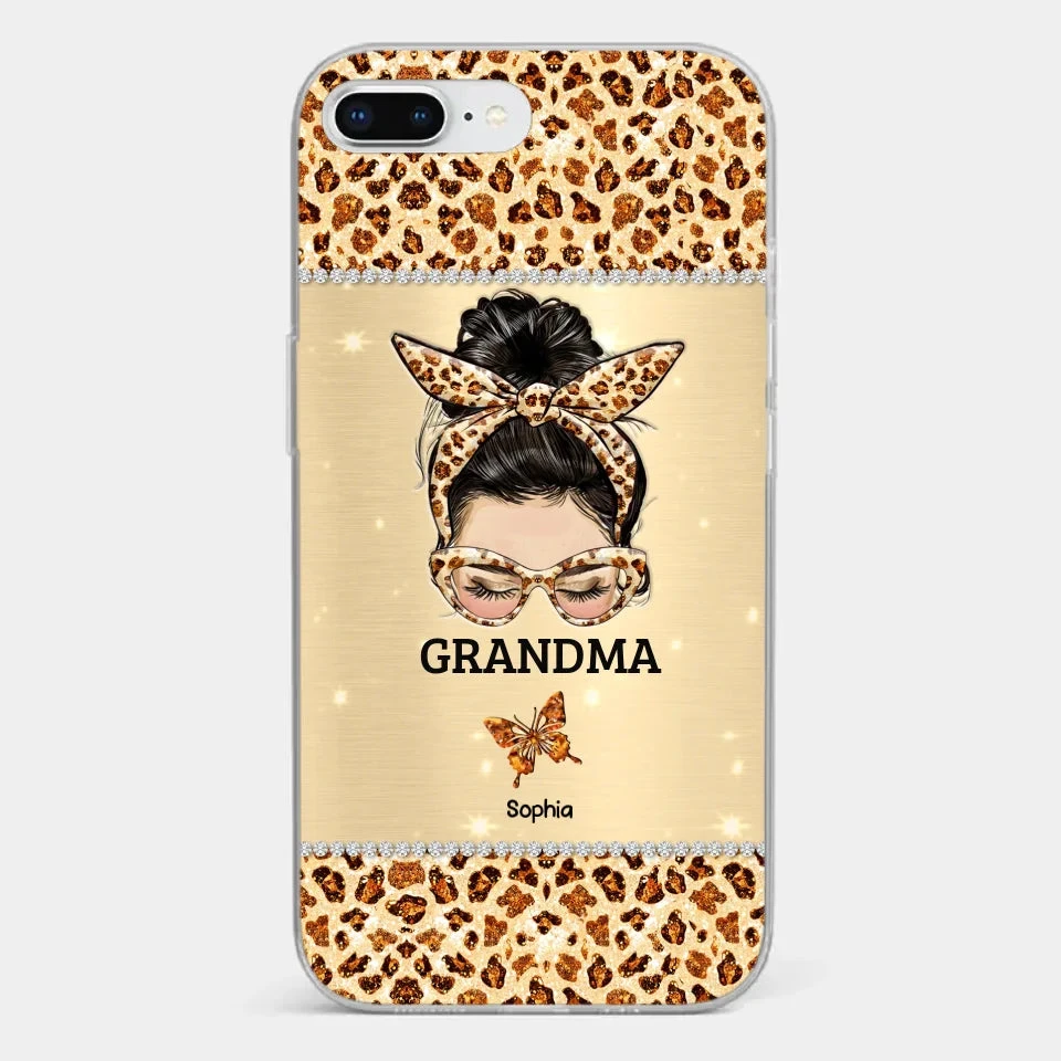 A Grandmother's Love Is Forever And Always - Family Personalized Custom Faux Jewelry Effect Printed Clear Phone Case - Gift For Mom, Grandma 5 A Grandmother's Love Is Forever And Always - Family Personalized Custom Faux Jewelry Effect Printed Clear Phone Case - Gift For Mom, Grandma - Image 5