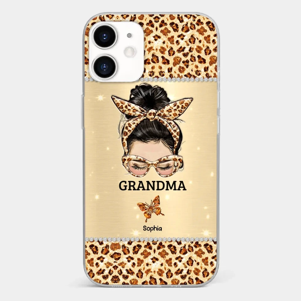 A Grandmother's Love Is Forever And Always - Family Personalized Custom Faux Jewelry Effect Printed Clear Phone Case - Gift For Mom, Grandma 9 A Grandmother's Love Is Forever And Always - Family Personalized Custom Faux Jewelry Effect Printed Clear Phone Case - Gift For Mom, Grandma - Image 9