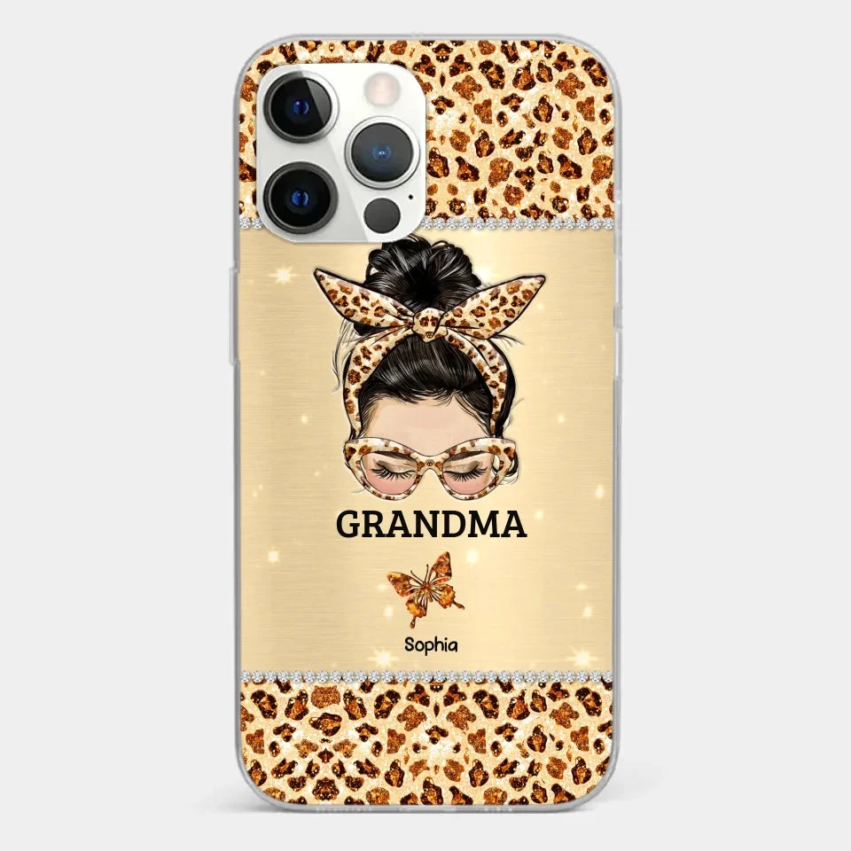 A Grandmother's Love Is Forever And Always - Family Personalized Custom Faux Jewelry Effect Printed Clear Phone Case - Gift For Mom, Grandma 16 A Grandmother's Love Is Forever And Always - Family Personalized Custom Faux Jewelry Effect Printed Clear Phone Case - Gift For Mom, Grandma - Image 16