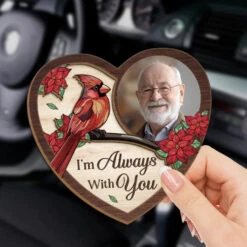 Custom Photo I'm Always With You - Memorial Personalized Custom Car Visor Clip - Sympathy Gift For Family Members -Pawfect House Sale 676bb6ed8f933