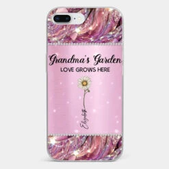 Grandma’s Love Doesn’t Grow Old, It Grows Deeper - Family Personalized Custom Faux Jewelry Effect Printed Clear Phone Case - Gift For Mom, Grandma -Pawfect House Sale 676bce3313241 be94ad44 c52f 4c7e 8e19 823b814d0d60