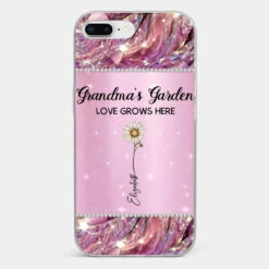 Grandma’s Love Doesn’t Grow Old, It Grows Deeper - Family Personalized Custom Faux Jewelry Effect Printed Clear Phone Case - Gift For Mom, Grandma -Pawfect House Sale 676bce340acaa 04e0621e c016 45f7 ab04 9535ab77f044