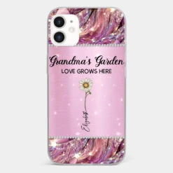 Grandma’s Love Doesn’t Grow Old, It Grows Deeper - Family Personalized Custom Faux Jewelry Effect Printed Clear Phone Case - Gift For Mom, Grandma -Pawfect House Sale 676bce34f1d16 2e626412 52c9 423e b806 54c90f2c9897