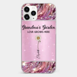Grandma’s Love Doesn’t Grow Old, It Grows Deeper - Family Personalized Custom Faux Jewelry Effect Printed Clear Phone Case - Gift For Mom, Grandma -Pawfect House Sale 676bce36192ac 68d5568d 429a 45b0 ac14 d1d7794c85df