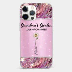 Grandma’s Love Doesn’t Grow Old, It Grows Deeper - Family Personalized Custom Faux Jewelry Effect Printed Clear Phone Case - Gift For Mom, Grandma -Pawfect House Sale 676bce3b0b473 6f084c6e 1b1b 42a1 9647 796fc1b59bcb