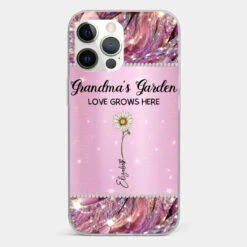 Grandma’s Love Doesn’t Grow Old, It Grows Deeper - Family Personalized Custom Faux Jewelry Effect Printed Clear Phone Case - Gift For Mom, Grandma -Pawfect House Sale 676bce3e64b24 f9a77666 2fa8 400f abb6 3064976a693a
