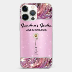 Grandma’s Love Doesn’t Grow Old, It Grows Deeper - Family Personalized Custom Faux Jewelry Effect Printed Clear Phone Case - Gift For Mom, Grandma -Pawfect House Sale 676bce429041c d93b6be8 1972 4815 8030 5f2f319e7044