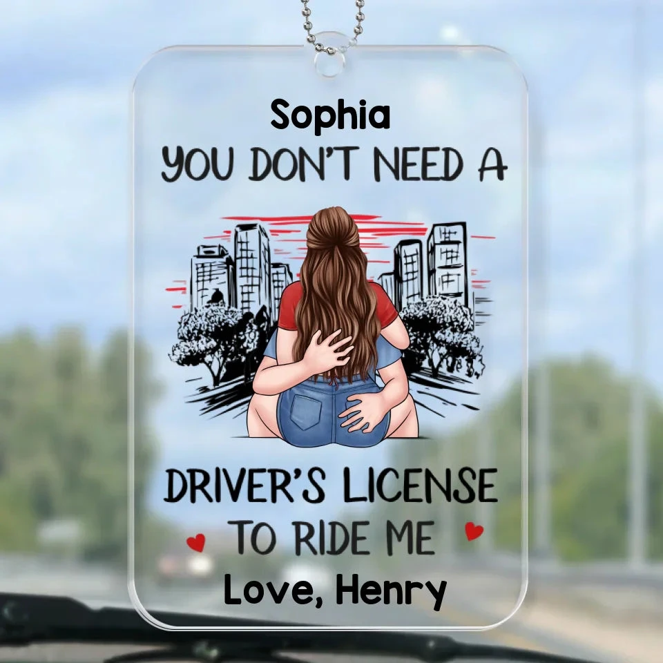 The Best Part Of My Day Is You - Couple Personalized Custom Car Ornament - Acrylic Custom Shaped - Gift For Husband Wife, Anniversary 2 The Best Part Of My Day Is You - Couple Personalized Custom Car Ornament - Acrylic Custom Shaped - Gift For Husband Wife, Anniversary - Image 2