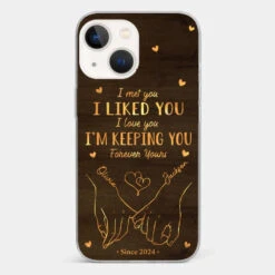 Loved You Then, Love You Still - Couple Personalized Custom Clear Phone Case - Gift For Husband Wife, Anniversary -Pawfect House Sale 676cd4cfcf4c8 644390de 8679 41e6 9323 73da6620e9b0