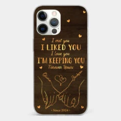 Loved You Then, Love You Still - Couple Personalized Custom Clear Phone Case - Gift For Husband Wife, Anniversary -Pawfect House Sale 676cd4d0af769 9a636c7f 6ab8 4dba bb30 89e36567f2a1