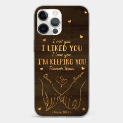 Loved You Then, Love You Still - Couple Personalized Custom Clear Phone Case - Gift For Husband Wife, Anniversary -Pawfect House Sale 676cd4d1687e5 2cfe0512 bbca 4ca9 aa92 14ba730aca69