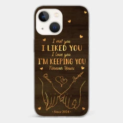 Loved You Then, Love You Still - Couple Personalized Custom Clear Phone Case - Gift For Husband Wife, Anniversary -Pawfect House Sale 676cd4d322588 a71817e9 5ad0 4d81 bcef c4b507115857