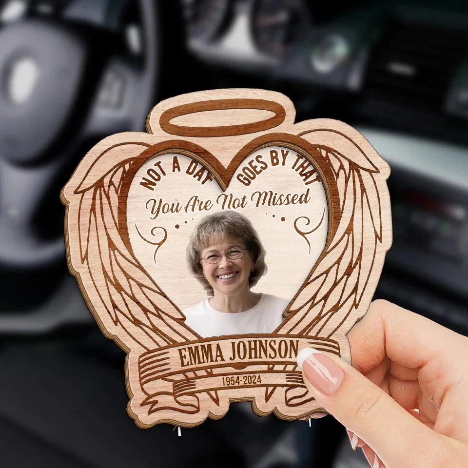 Custom Photo Not A Day Goes By That You Are Not Missed - Memorial Personalized Custom Car Visor Clip - Sympathy Gift For Family Members 3 Custom Photo Not A Day Goes By That You Are Not Missed - Memorial Personalized Custom Car Visor Clip - Sympathy Gift For Family Members - Image 3