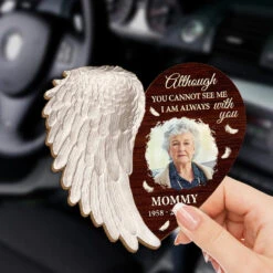 Custom Photo I Am Always With You - Memorial Personalized Custom Car Visor Clip - Sympathy Gift For Family Members -Pawfect House Sale 676e093cebe53