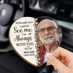 Custom Photo Deep In Our Hearts, You'll Always Stay - Memorial Personalized Custom Car Visor Clip - Sympathy Gift For Family Members -Pawfect House Sale 676e0c9ed85b0
