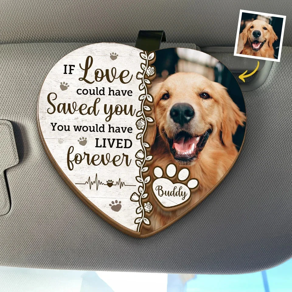 Custom Photo A Loyal Friend, A Loving Soul - Memorial Personalized Custom Car Visor Clip - Sympathy Gift For Pet Owners, Pet Lovers 1 Custom Photo A Loyal Friend, A Loving Soul - Memorial Personalized Custom Car Visor Clip - Sympathy Gift For Pet Owners, Pet Lovers